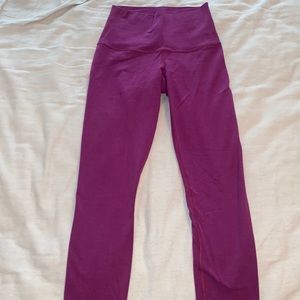 Lulu lemon, size 4, pink leggings